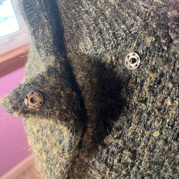 Isabel Marant Etoile - No. 1501 - Green Wool Blend Sweater w Zipper - Picture 7 of 11